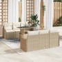 Conjunto de sofá de jardín Manual 7 pcs Beige 100 x 55 x 73 cm en Sofás de exterior | Comprar online en Foru.es