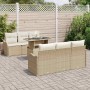 Conjunto de sofá de jardín Manual 7 pcs Beige 100 x 55 x 73 cm en Sofás de exterior | Comprar online en Foru.es