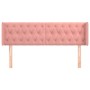 Cabecero de terciopelo rosa 147x16x78/88 cm de vidaXL, Cabeceros y pies de cama - Ref: Foro24-3119157, Precio: 101,01 €, Desc...