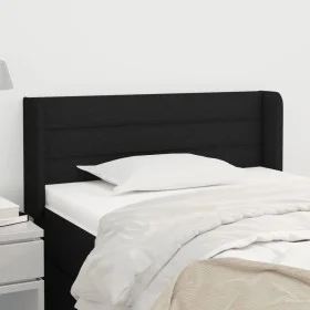 Black fabric headboard 93x16x78/88 cm by vidaXL, Headboards and footboards - Ref: Foro24-3118892, Price: 42,74 €, Discount: %