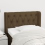 Cabecero de tela marrón oscuro 83x16x78/88 cm de vidaXL, Cabeceros y pies de cama - Ref: Foro24-3119081, Precio: 49,34 €, Des...