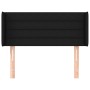 Cabecero de tela negro 93x16x78/88 cm de vidaXL, Cabeceros y pies de cama - Ref: Foro24-3118892, Precio: 43,10 €, Descuento: %