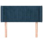 Cabecero de terciopelo azul oscuro 103x16x78/88 cm de vidaXL, Cabeceros y pies de cama - Ref: Foro24-3119052, Precio: 54,81 €...