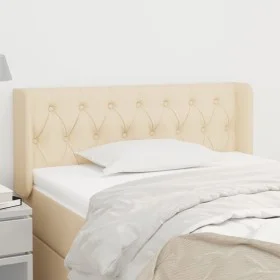Cabecero de tela color crema 93x16x78/88 cm de vidaXL, Cabeceros y pies de cama - Ref: Foro24-3119091, Precio: 51,65 €, Descu...
