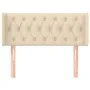 Cabecero de tela color crema 93x16x78/88 cm de vidaXL, Cabeceros y pies de cama - Ref: Foro24-3119091, Precio: 51,65 €, Descu...