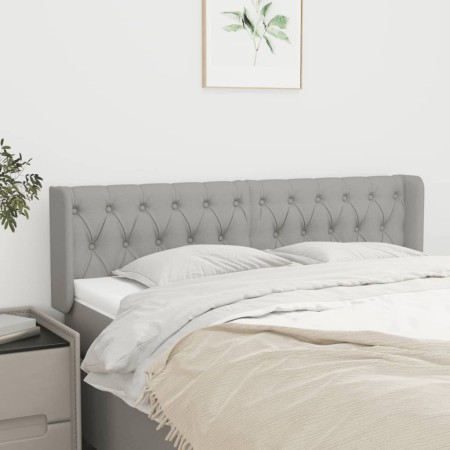 Cabecero de tela gris claro 147x16x78/88 cm de vidaXL, Cabeceros y pies de cama - Ref: Foro24-3119102, Precio: 69,56 €, Descu...
