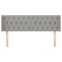 Cabecero de tela gris claro 147x16x78/88 cm de vidaXL, Cabeceros y pies de cama - Ref: Foro24-3119102, Precio: 69,56 €, Descu...