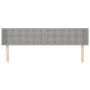 Kopfteil aus hellgrauem Stoff, 183 x 16 x 78/88 cm von vidaXL, Kopf- und Fußteile - Ref: Foro24-3119216, Preis: 69,07 €, Raba...