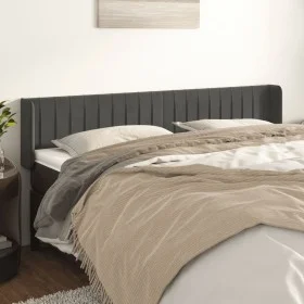 Dark gray velvet headboard 183x16x78/88 cm by vidaXL, Headboards and footboards - Ref: Foro24-3119067, Price: 67,74 €, Discou...