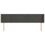 Cabecero de terciopelo gris oscuro 183x16x78/88 cm de vidaXL, Cabeceros y pies de cama - Ref: Foro24-3119067, Precio: 69,62 €...