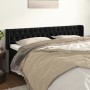 Cabecero de terciopelo negro 203x16x78/88 cm de vidaXL, Cabeceros y pies de cama - Ref: Foro24-3119172, Precio: 94,67 €, Desc...