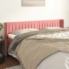 Cabecero de terciopelo rosa 183x16x78/88 cm de vidaXL, Cabeceros y pies de cama - Ref: Foro24-3119071, Precio: 67,32 €, Descu...