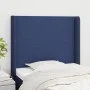 Cabecero con orejas de tela azul 103x16x118/128 cm de vidaXL, Cabeceros y pies de cama - Ref: Foro24-3119296, Precio: 65,23 €...