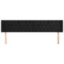 Cabecero de terciopelo negro 183x16x78/88 cm de vidaXL, Cabeceros y pies de cama - Ref: Foro24-3119166, Precio: 100,62 €, Des...