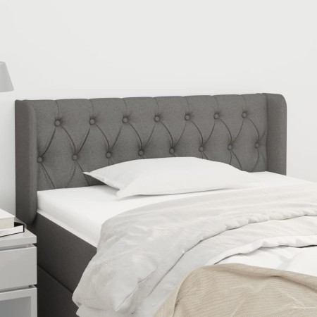 Cabecero de tela gris oscuro 93x16x78/88 cm de vidaXL, Cabeceros y pies de cama - Ref: Foro24-3119087, Precio: 50,66 €, Descu...