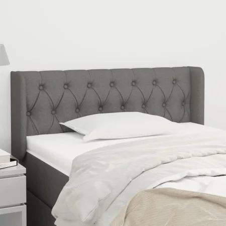 Dark gray fabric headboard 93x16x78/88 cm by vidaXL, Headboards and footboards - Ref: Foro24-3119087, Price: 49,84 €, Discoun...