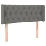Dark gray fabric headboard 93x16x78/88 cm by vidaXL, Headboards and footboards - Ref: Foro24-3119087, Price: 49,84 €, Discoun...