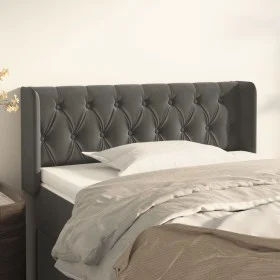 Kopfteil aus dunkelgrauem Samt, 93 x 16 x 78/88 cm von vidaXL, Kopf- und Fußteile - Ref: Foro24-3119141, Preis: 66,80 €, Raba...