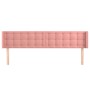 Cabecero de terciopelo rosa 163x16x78/88 cm de vidaXL, Cabeceros y pies de cama - Ref: Foro24-3119261, Precio: 76,96 €, Descu...