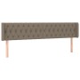Cabecero de tela gris taupe 183x16x78/88 cm de vidaXL, Cabeceros y pies de cama - Ref: Foro24-3119122, Precio: 98,93 €, Descu...