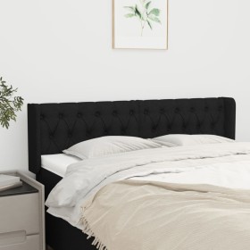 Cabecero de tela negro 163x16x78/88 cm de vidaXL, Cabeceros y pies de cama - Ref: Foro24-3119112, Precio: 79,16 €, Descuento: %