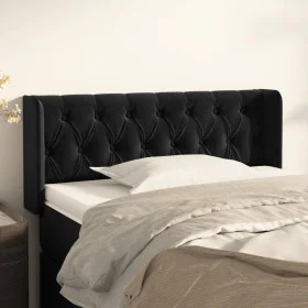 Black velvet headboard 93x16x78/88 cm by vidaXL, Headboards and footboards - Ref: Foro24-3119142, Price: 55,47 €, Discount: %