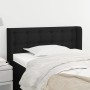 Cabecero de tela negro 93x16x78/88 cm de vidaXL, Cabeceros y pies de cama - Ref: Foro24-3119186, Precio: 42,82 €, Descuento: %