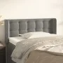 Light gray velvet headboard 83x16x78/88 cm by vidaXL, Headboards and footboards - Ref: Foro24-3119232, Price: 40,73 €, Discou...