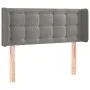 Light gray velvet headboard 83x16x78/88 cm by vidaXL, Headboards and footboards - Ref: Foro24-3119232, Price: 40,73 €, Discou...