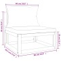 Set muebles de jardín 4 pzas madera maciza y cojines gris taupé de vidaXL, Conjuntos de jardín - Ref: Foro24-3155272, Precio:...