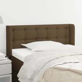 Cabecero de tela marrón oscuro 83x16x78/88 cm de vidaXL, Cabeceros y pies de cama - Ref: Foro24-3119179, Precio: 44,39 €, Des...