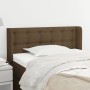 Cabecero de tela marrón oscuro 83x16x78/88 cm de vidaXL, Cabeceros y pies de cama - Ref: Foro24-3119179, Precio: 45,00 €, Des...