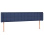 Cabecero de tela azul 183x16x78/88 cm de vidaXL, Cabeceros y pies de cama - Ref: Foro24-3119222, Precio: 75,48 €, Descuento: %