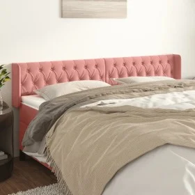 Rosa Samtkopfteil 183x16x78/88 cm von vidaXL, Kopf- und Fußteile - Ref: Foro24-3119169, Preis: 96,76 €, Rabatt: %