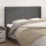 Headboard with ears gray synthetic leather 183x16x118/128 cm by vidaXL, Headboards and footboards - Ref: Foro24-3119406, Pric...