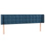 Cabecero de terciopelo azul oscuro 183x16x78/88 cm de vidaXL, Cabeceros y pies de cama - Ref: Foro24-3119266, Precio: 76,57 €...
