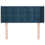 Cabecero de terciopelo azul oscuro 103x16x78/88 cm de vidaXL, Cabeceros y pies de cama - Ref: Foro24-3119248, Precio: 52,95 €...