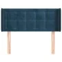 Dark blue velvet headboard 103x16x78/88 cm by vidaXL, Headboards and footboards - Ref: Foro24-3119248, Price: 52,55 €, Discou...