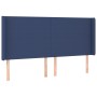 Cabecero con orejas de tela azul 203x16x118/128 cm de vidaXL, Cabeceros y pies de cama - Ref: Foro24-3119328, Precio: 101,35 ...