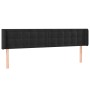 Cabecero de terciopelo negro 163x16x78/88 cm de vidaXL, Cabeceros y pies de cama - Ref: Foro24-3119258, Precio: 65,15 €, Desc...