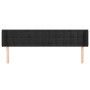 Cabecero de terciopelo negro 163x16x78/88 cm de vidaXL, Cabeceros y pies de cama - Ref: Foro24-3119258, Precio: 65,15 €, Desc...