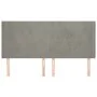 Headboard with light gray velvet ears 203x16x118/128 cm by vidaXL, Headboards and footboards - Ref: Foro24-3119366, Price: 10...