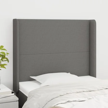 Kopfteil mit dunkelgrauen Stoffohren 93x16x118/128 cm von vidaXL, Kopf- und Fußteile - Ref: Foro24-3119283, Preis: 74,09 €, R...