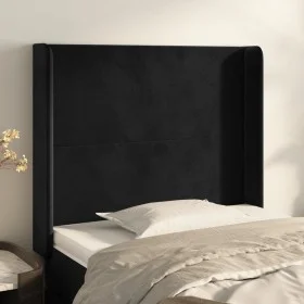 Headboard with black velvet ears 103x16x118/128 cm by vidaXL, Headboards and footboards - Ref: Foro24-3119344, Price: 83,33 €...