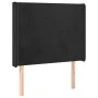 Headboard with black velvet ears 103x16x118/128 cm by vidaXL, Headboards and footboards - Ref: Foro24-3119344, Price: 83,33 €...