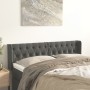 Cabecero de terciopelo gris oscuro 147x16x78/88 cm de vidaXL, Cabeceros y pies de cama - Ref: Foro24-3119153, Precio: 82,84 €...