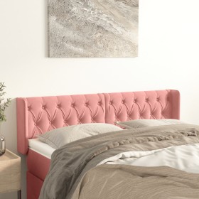 Cabecero de terciopelo rosa 163x16x78/88 cm de vidaXL, Cabeceros y pies de cama - Ref: Foro24-3119163, Precio: 82,27 €, Descu...
