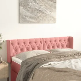 Pink velvet headboard 163x16x78/88 cm by vidaXL, Headboards and footboards - Ref: Foro24-3119163, Price: 77,03 €, Discount: %