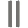 Headboard with dark gray fabric ears 203x16x118/128 cm by vidaXL, Headboards and footboards - Ref: Foro24-3119323, Price: 134...