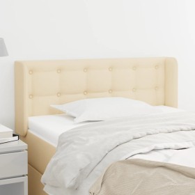 Cabecero de tela color crema 93x16x78/88 cm de vidaXL, Cabeceros y pies de cama - Ref: Foro24-3119189, Precio: 48,73 €, Descu...